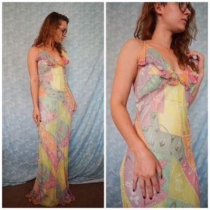 SOLD! VTG 90s Formal Maxi Dress